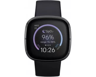 Смарт-часы Fitbit Sense Carbon/Graphite Stainless Steel (FB512BKBK)