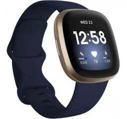 Смарт-часы Fitbit Versa 3 Midnight/Soft Gold Aluminum (FB511GLNV)