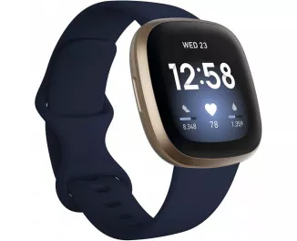 Смарт-часы Fitbit Versa 3 Midnight/Soft Gold Aluminum (FB511GLNV)