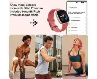Смарт-годинник Fitbit Versa 4 Pink Sand/Copper Rose (FB523RGRW)