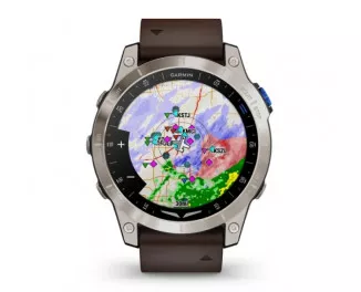 Смарт-часы GARMIN D2 Mach 1 Aviator Smartwatch with Oxford Brown Leather Band (010-02582-54/55)