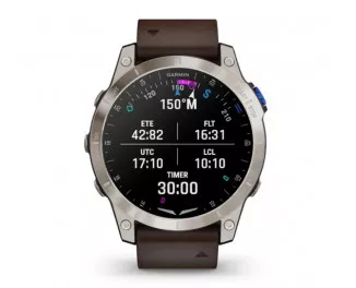 Смарт-часы GARMIN D2 Mach 1 Aviator Smartwatch with Oxford Brown Leather Band (010-02582-54/55)