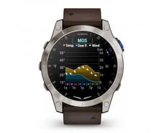 Смарт-часы GARMIN D2 Mach 1 Aviator Smartwatch with Oxford Brown Leather Band (010-02582-54/55)
