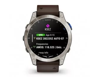 Смарт-часы GARMIN D2 Mach 1 Aviator Smartwatch with Oxford Brown Leather Band (010-02582-54/55)