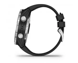 Смарт-годинник GARMIN Descent Mk2 Stainless Steel with Black Band (010-02132-00/10)