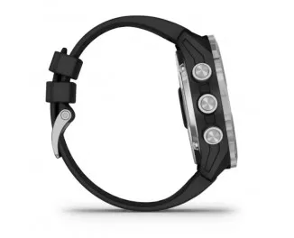 Смарт-годинник GARMIN Descent Mk2 Stainless Steel with Black Band (010-02132-00/10)