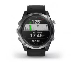 Смарт-годинник GARMIN Descent Mk2 Stainless Steel with Black Band (010-02132-00/10)