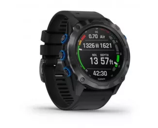 Смарт-часы GARMIN Descent Mk2i Titanium Carbon Gray DLC with Black Band (010-02132-01/11)