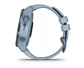Смарт-годинник GARMIN Descent Mk2S Mineral Blue with Sea Foam Silicone Band (010-02403-07)