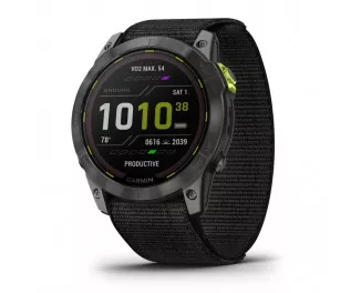 Смарт-часы GARMIN Enduro 2 Sapphire Carbon Gray DLC Titanium with Black UltraFit Nylon Strap (010-02754-13)