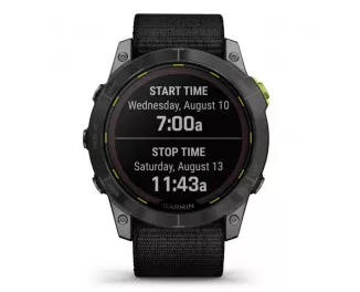 Смарт-часы GARMIN Enduro 2 Sapphire Carbon Gray DLC Titanium with Black UltraFit Nylon Strap (010-02754-13)