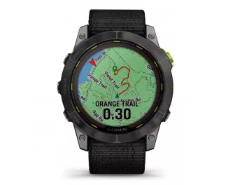 Смарт-часы GARMIN Enduro 2 Sapphire Carbon Gray DLC Titanium with Black UltraFit Nylon Strap (010-02754-13)