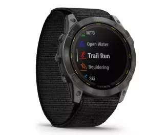Смарт-часы GARMIN Enduro 2 Sapphire Carbon Gray DLC Titanium with Black UltraFit Nylon Strap (010-02754-13)