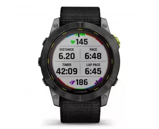 Смарт-часы GARMIN Enduro 2 Sapphire Carbon Gray DLC Titanium with Black UltraFit Nylon Strap (010-02754-13)