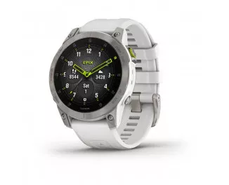 Смарт-часы GARMIN Epix (Gen 2) Sapphire - White Titanium (010-02582-21)