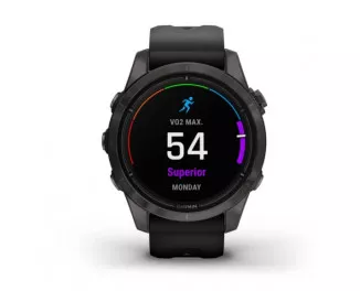 Смарт-часы GARMIN Epix Pro (Gen 2) Sapphire 42mm Carbon G. DLC Ti. with Black Band (010-02802-15)