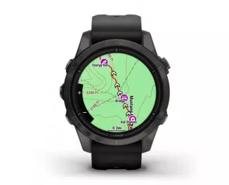 Смарт-часы GARMIN Epix Pro (Gen 2) Sapphire 42mm Carbon G. DLC Ti. with Black Band (010-02802-15)