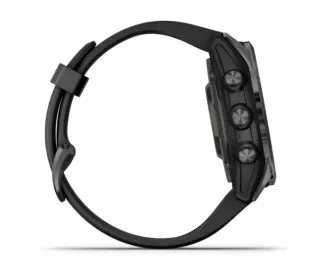 Смарт-часы GARMIN Epix Pro (Gen 2) Sapphire 42mm Carbon G. DLC Ti. with Black Band (010-02802-15)