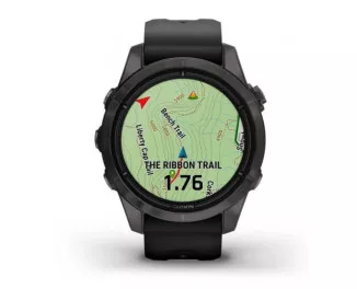 Смарт-часы GARMIN Epix Pro (Gen 2) Sapphire 42mm Carbon G. DLC Ti. with Black Band (010-02802-15)