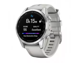 Смарт-часы GARMIN Epix Pro (Gen 2) Sapphire 42mm Porsche Design Silver w. Whitestone Band (010-02802-50)
