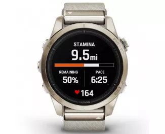 Смарт-годинник GARMIN Epix Pro (Gen 2) Sapphire 42mm Soft Gold w. Cream H. Nylon Band (010-02802-20)