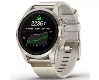 Смарт-годинник GARMIN Epix Pro (Gen 2) Sapphire 42mm Soft Gold w. Cream H. Nylon Band (010-02802-20)