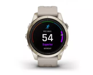 Смарт-часы GARMIN Epix Pro (Gen 2) Sapphire 42mm Soft Gold w. Light S. Band (010-02802-10/11)