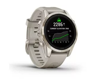 Смарт-часы GARMIN Epix Pro (Gen 2) Sapphire 42mm Soft Gold w. Light S. Band (010-02802-10/11)
