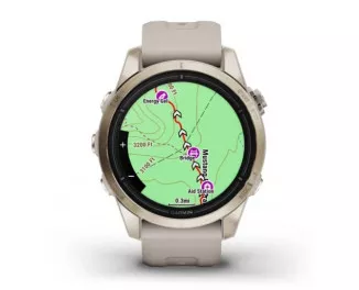 Смарт-часы GARMIN Epix Pro (Gen 2) Sapphire 42mm Soft Gold w. Light S. Band (010-02802-10/11)
