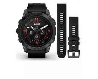 Смарт-часы GARMIN Epix Pro (Gen 2) Sapphire 47mm Carbon G. DLC Tit. with B. Leather Band (010-02803-30)