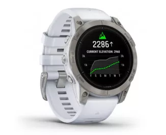 Смарт-годинник GARMIN Epix Pro (Gen 2) Sapphire 47mm Titanium w. Whitestone Band (010-02803-20/21)