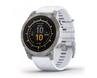 Смарт-часы GARMIN Epix Pro (Gen 2) Sapphire 47mm Titanium w. Whitestone Band (010-02803-21)