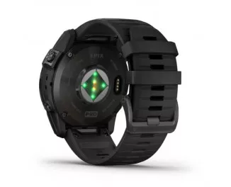 Смарт-годинник GARMIN Epix Pro (Gen 2) Sapphire 51mm Carbon G. DLC Tit. with Black Band (010-02804-01)