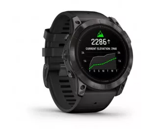 Смарт-годинник GARMIN Epix Pro (Gen 2) Sapphire 51mm Carbon G. DLC Tit. with Black Band (010-02804-01)