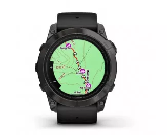 Смарт-годинник GARMIN Epix Pro (Gen 2) Sapphire 51mm Carbon G. DLC Tit. with Black Band (010-02804-01)