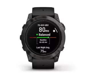 Смарт-годинник GARMIN Epix Pro (Gen 2) Sapphire 51mm Carbon G. DLC Tit. with Black Band (010-02804-01)