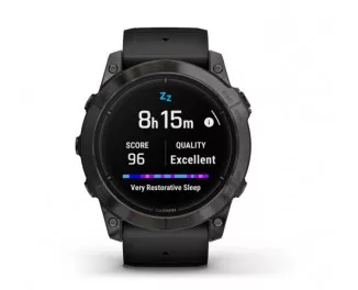 Смарт-годинник GARMIN Epix Pro (Gen 2) Sapphire 51mm Carbon G. DLC Tit. with Black Band (010-02804-01)