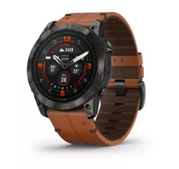 Смарт-часы GARMIN Epix Pro (Gen 2) Sapphire 51mm Carbon Grey DLC Titanium with Chestnut Leather Band (010-02804-30/31)