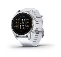 Смарт-часы GARMIN Epix Pro (Gen 2) Standard Edition | 42 mm Silver with Whitestone Band (010-02802-01)