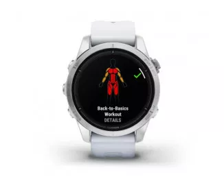 Смарт-годинник GARMIN Epix Pro (Gen 2) Standard Edition | 42 mm Silver with Whitestone Band (010-02802-01)