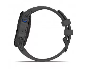 Смарт-годинник GARMIN Fenix 6 Pro Solar Black with Gray Band (010-02410-10)