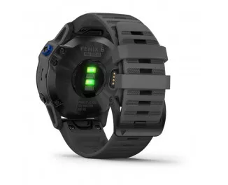 Смарт-годинник GARMIN Fenix 6 Pro Solar Black with Gray Band (010-02410-10)