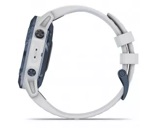Смарт-годинник GARMIN Fenix 6 Pro Solar Mineral Blue with Whitestone Band (010-02410-19/18)
