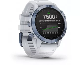 Смарт-годинник GARMIN Fenix 6 Pro Solar Mineral Blue with Whitestone Band (010-02410-19/18)