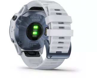 Смарт-годинник GARMIN Fenix 6 Pro Solar Mineral Blue with Whitestone Band (010-02410-19/18)