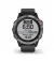 Смарт-годинник GARMIN Fenix 6 Solar Silver with black band (010-02410-00)