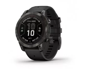 Смарт-часы GARMIN Fenix 7 Pro Sapphire Solar Carbon G. DLC Tit. with Black Band (010-02777-10/11)