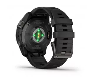 Смарт-годинник GARMIN Fenix 7 Pro Sapphire Solar Carbon G. DLC Tit. with Black Band (010-02777-10/11)