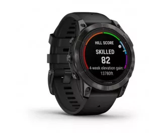 Смарт-годинник GARMIN Fenix 7 Pro Sapphire Solar Carbon G. DLC Tit. with Black Band (010-02777-10/11)