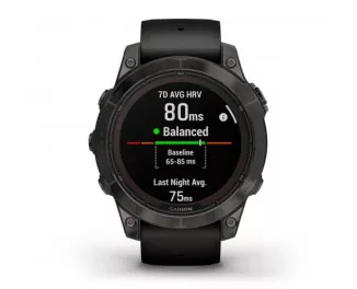Смарт-годинник GARMIN Fenix 7 Pro Sapphire Solar Carbon G. DLC Tit. with Black Band (010-02777-10/11)